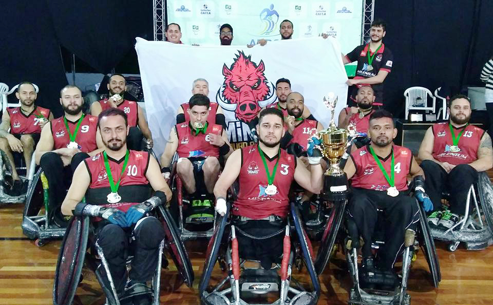 Campeã 2017 - Equipe Minas Quad Rugby (Javali)